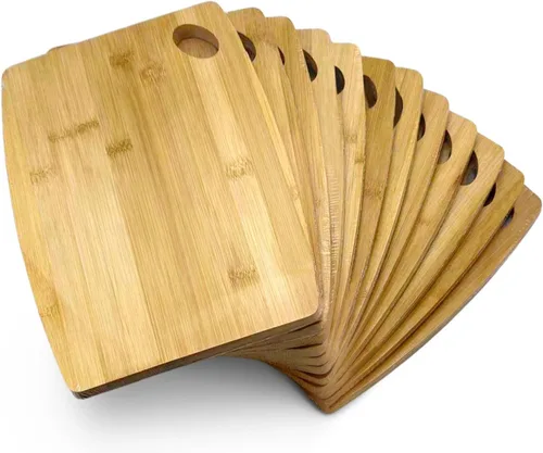 Vista 9 de Tabla de Cortar de Bambú Simple a Granel (Juego de 12) Para Fines de Grabado Personalizado y Customizado Tabla de Bambú en Blanco Premium al Por