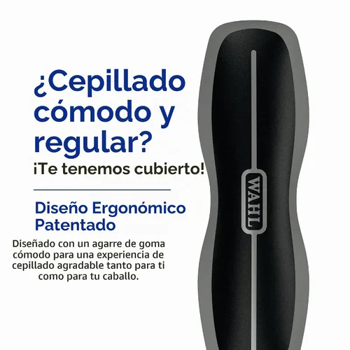 Vista 3 de Wahl Cepillo de caballo de cuerpo rígido Equino Animal Profesional, 858705 Negro