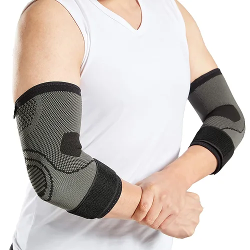 Vista 2 de Codera con correa para tendinitis, 2 unidades, manguitos de compresión para codo de tenis, tratamiento de codo de golf