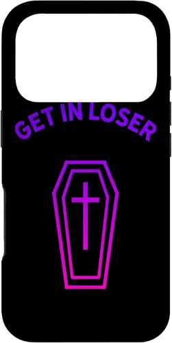 Vista 30 de Pastel Goth Aesthetic Black Gradient Coffin Get in Loser Emo Case for iPhone 17