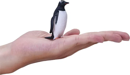 Vista 6 de MOJO Pingüino Gentoo Figura de juguete pintada a mano Colección de vida silvestre Fiel a la vida y altamente detallada Diseñado en Reino