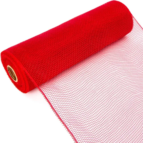 Vista 6 de Ribbli Cinta de malla beige, 10 pulgadas x 30 pies (10 yardas), uso para guirnaldas de corona de Pascua y decoración de otoño (no metálica)