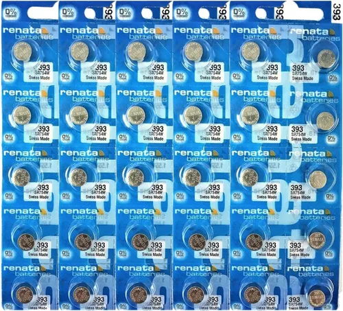 Vista 8 de Renata 393 SR754W Baterías – 1.55 V Óxido de Plata 393 Batería de reloj (2 unidades)