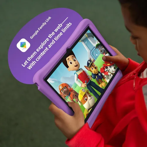 Vista 6 de plimpton Tablet infantil mejorada 2026, tableta Android 15 de 10 pulgadas para niños con funda incluida, Octa-Core, Google Kids Space, control