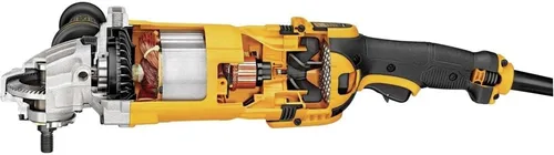 Vista 5 de DEWALT Amoladora angular, 9 pulgadas, 4.9 HP, 6.500 RPM, con sistema de eyección de polvo, con cable (DWE4599N)