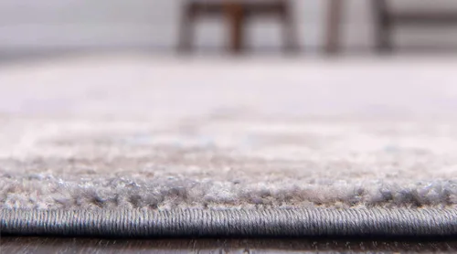 Vista 4 de Unique Loom Salzburg Collection - Alfombra clásica con diseño tradicional de medallón, de inspiración oriental, 2 pies x 3 pies, color gris/beige