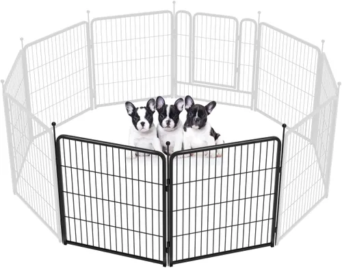 Vista 53 de FXW Rollick - Corralito para perros para patio, campamento con casa rodante, patentado, 24 pulgadas, 2 paneles Fácil instalación, resistente
