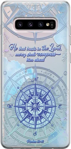 Vista 14 de Funda para teléfono compatible con Samsung Galaxy S25 S24 S23 Ultra S22 Plus S21 FE S20 Note 20 Funda transparente Escritura versículo bíblico We