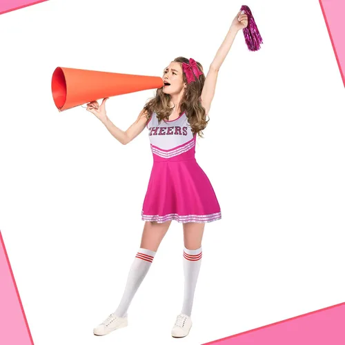 Vista 5 de Disfraces de animadora para niñas y mujeres, disfraz de animadora para fiesta