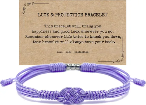 Vista 7 de Pulsera de protección infinita, pulsera tibetana Forever Lucky and Safe de varios colores, pulsera de cuerda de surfista para hombres, mujeres