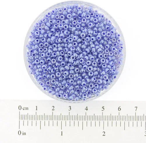Vista 4 de Miyuki Granos redondos de semillas de Rocaille Tamaño 8/0 Lila Ceilán Tubo de 0.78 oz
