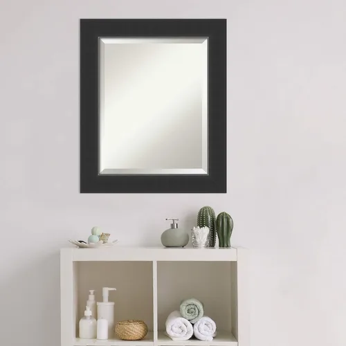 Vista 6 de Amanti Art Bathroom Mirror for Over Sink, Vanity Mirror, Wood Frame, Hangs Horizonally and Vertically, Bathroom Wall Decor, Beveled Edge