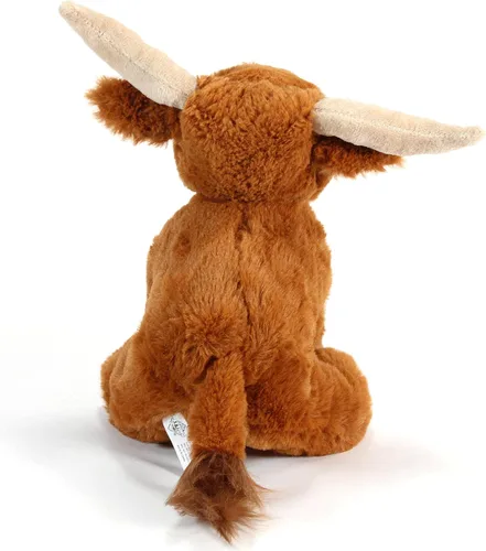 Vista 5 de The Petting Zoo Longhorn - Peluche de animales salvajes, regalos para niños, animales salvajes de Onez, peluche de cuerno largo de 9 pulgadas