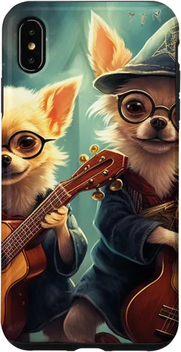 Vista 11 de iPhone 16 Chihuahua Mago Guitarristas, Chihuahua Dog, Estuche Guitarrista Mágico