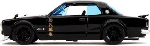 Vista 4 de Jada Tokyo Revengers 1:24 1971 Nissan Skyline GT-R - Coche fundido a presión y figura de Mikey de 2.75 pulgadas, juguetes para niños y adultos