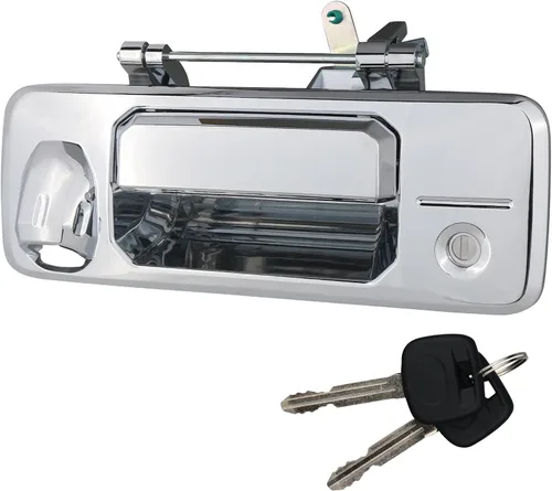 Vista 8 de Osompar Manija de cierre con llave para puerta trasera compatible con Toyota Tundra 2014-2021 Toyota Tacoma 2016-2021 con cámara trasera, textura