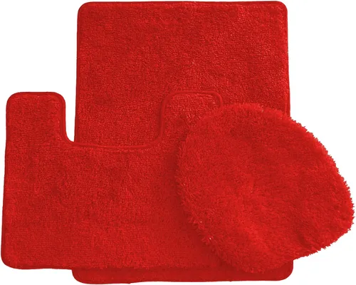 Vista 9 de Daniel's Bath & Beyond Alfombra de baño de lujo sólida de 3 piezas, color negro Verde salvia