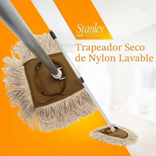 Vista 6 de Mopa seca de nailon Stanley con marco y mango ajustable