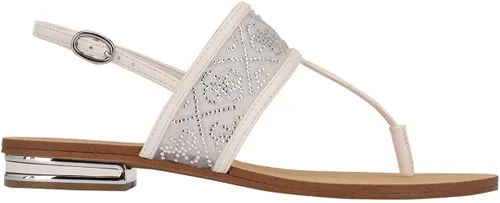 Vista 2 de GUESS Sandalias planas Cadynae para mujer, Azul