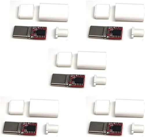 Vista 9 de 1 unids USB-C PD QC DC5V 9V 12V 15V 20V voltaje ajustable módulo de disparador de potencia 5A Tipo-C entrada macho