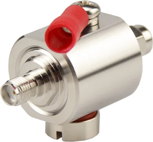 Vista 2 de Protector contra sobretensiones SMA Lightning Pararrayos con conector SMA macho a hembra 0-6GHz, elemento de tubo de gas reemplazable, 90V