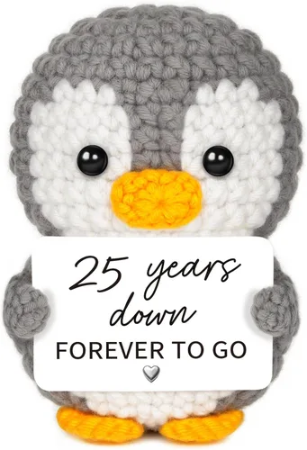 Vista 8 de Regalos de pingüino de aniversario de 1 año para novio, novia, él y ella