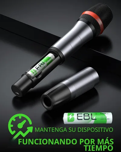Vista 2 de EBL AAA Baterías recargables, 8 unidades, Ni-MH 1100mAh 1.2V