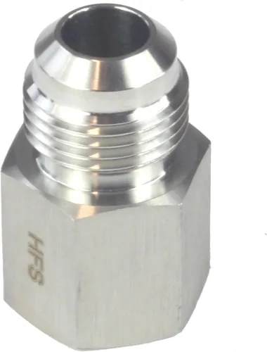 Vista 8 de HFS (R) 1/2" hembra NPT a 1/2" macho SAE tubería adaptador reductor acero inoxidable 304