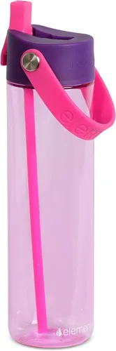 Vista 33 de Elemental Botella de agua Splash con pajilla, botella de agua reutilizable de plástico Tritan sin BPA con correa, ideal para viajes, gimnasio