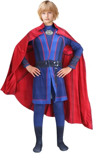 Vista 2 de Disfraz de cosplay para niños, capa con collar y anillo, disfraz de Halloween 2025 para niños
