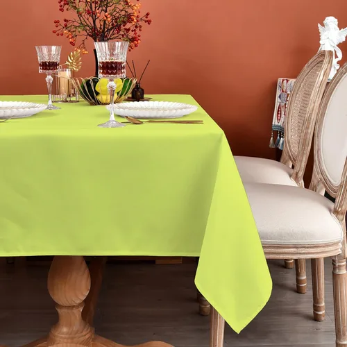 Vista 35 de MEANMOY Mantel cuadrado de poliéster lavable, resistente al agua y a las manchas, de 210 GSM, de 54 x 54 pulgadas, mantel de mesa rectangular sin
