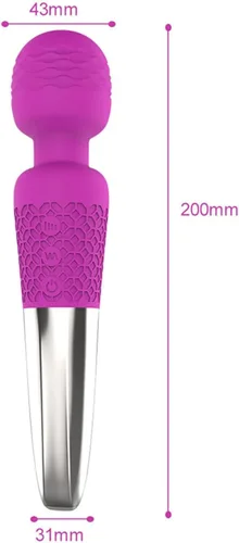 Vista 8 de Vibrador nuevo 20 velocidades consoladores AV vibrador para mujeres clítoris USB recargable bienes sexuales juguetes para adultos 5