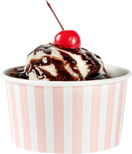 Vista 11 de Restaurantware Coppetta - Vasos de postre de 8 onzas, 200 tazas desechables para helado, tapas se venden por separado, cuencos de papel robustos