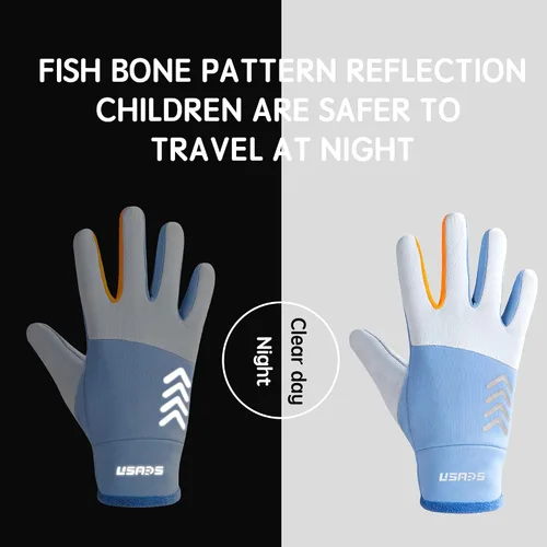 Vista 2 de Guantes de invierno cálidos para niños, ligeros, impermeables y antideslizantes, para ciclismo, patinaje sobre hielo, senderismo, nieve, niños