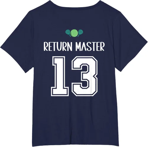 Vista 17 de Camiseta divertida del grupo de tenis de pádel para el equipo de pádel