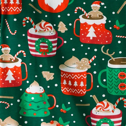 Vista 2 de The Children's Place Pijama de Navidad unisex para bebé, algodón