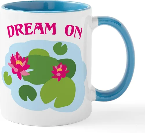 Vista 11 de CafePress Living The Dream Mugs Taza de café de cerámica de 11 oz (11.0 fl oz)