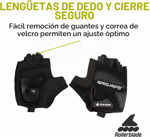 Vista 3 de Rollerblade Skate Gear Guantes, 1 par, color negro