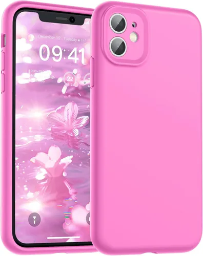 Vista 215 de SUPFINE - Funda diseñada para iPhone 12, silicona líquida premium con [forro de microfibra suave antiarañazos][protección de cámara mejorada], funda