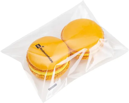 Vista 10 de Restaurantware -Bolsas de golosinas de 4 x 3 pulgadas, 100 bolsas para galletas para microondas - Diseño de labios y cinta, resistente al calor