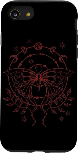 Vista 18 de Alt Emo Fairy Grunge Fairycore Goth Moth Moon Phases Case for iPhone 16