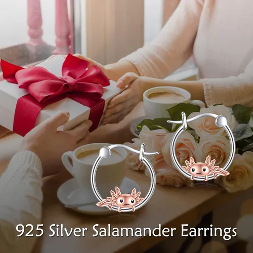 Vista 106 de VONALA Bonitos aretes de aro de plata de ley 925, regalos de cumpleaños para mujer