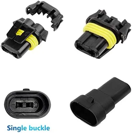 Vista 4 de 9006 9005 HB4 HB3 - Conector impermeable macho y hembra, adaptador de cable para faros delanteros, luces antiniebla, 5 pares