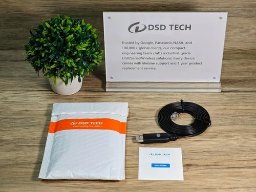 Vista 7 de DSD TECH Cable serie SH-RJ12K USB a RJ12 RS232 con chip FTDI para ESA Plex-COM2 Bridge EXP-4