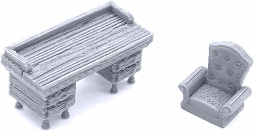 Vista 5 de Muebles de biblioteca - DND Terrain compatible con Dungeons and Dragons, 1.102 in Wargaming miniatura, juegos de rol de mesa, escenario de juego