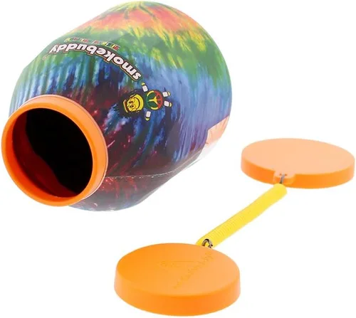 Vista 6 de Smoke Buddy - Paquete de filtros de aire personales (2 unidades) smokebuddy Original Vegas Negro/Rojo + Smoke Buddy Tie Die Amarillo/Naranja