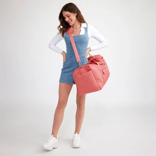 Vista 6 de Vera Bradley - Bolsa de viaje grande de algodón para mujer