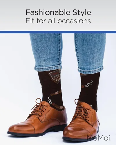 Vista 16 de MeMoi Smoker's Delight Cigar Rayan Blend - Calcetines para hombre