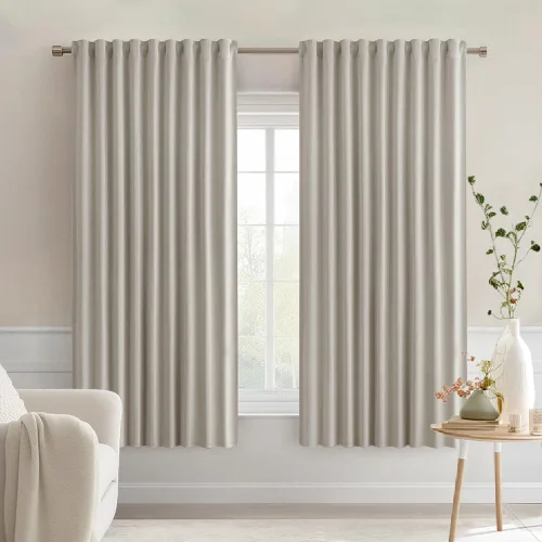 Vista 44 de MIULEE Cortinas opacas con pestaña trasera de 63 pulgadas de largo, juego de 2 paneles para sala de estar, dormitorio, privacidad, bolsillo