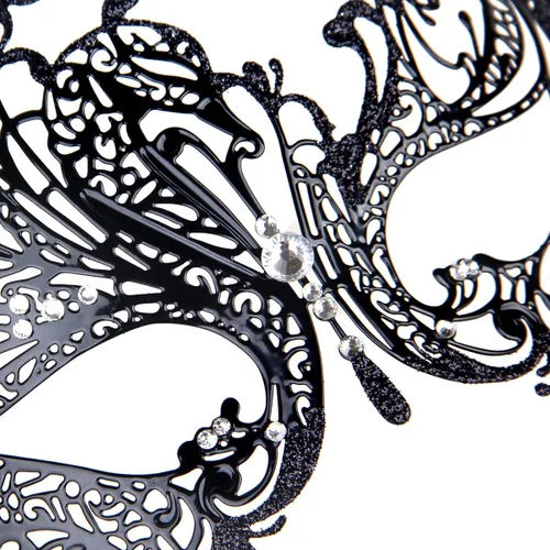 Vista 8 de IETANG - Antifaces venecianos para parejas, baile de máscaras, accesorios de disfraz o fiesta, 1 par